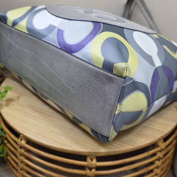 Coach Julia Op Art Signature Tote | Matching Wallet - Picture 7 of 16